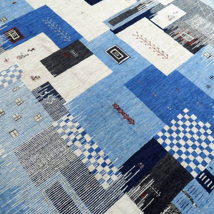 プレミアムギャッベ／ルリバフ 303×246cm（HX-10863）