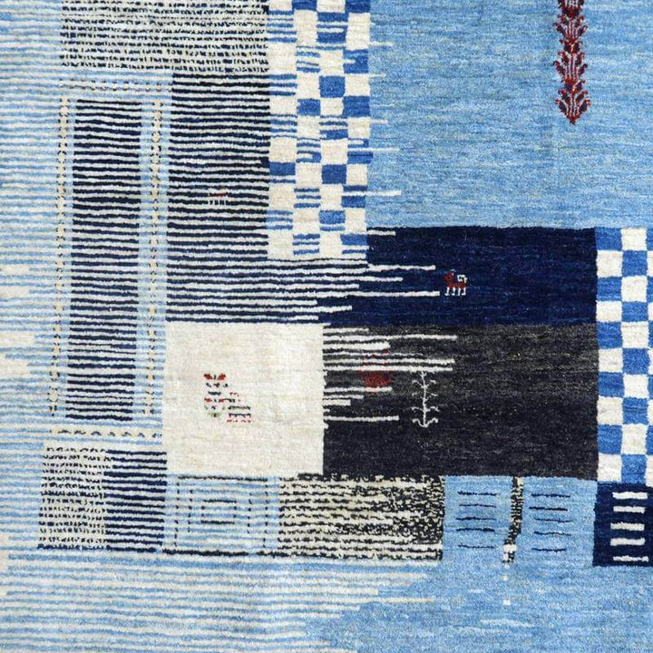 プレミアムギャッベ／ルリバフ 303×246cm（HX-10863）