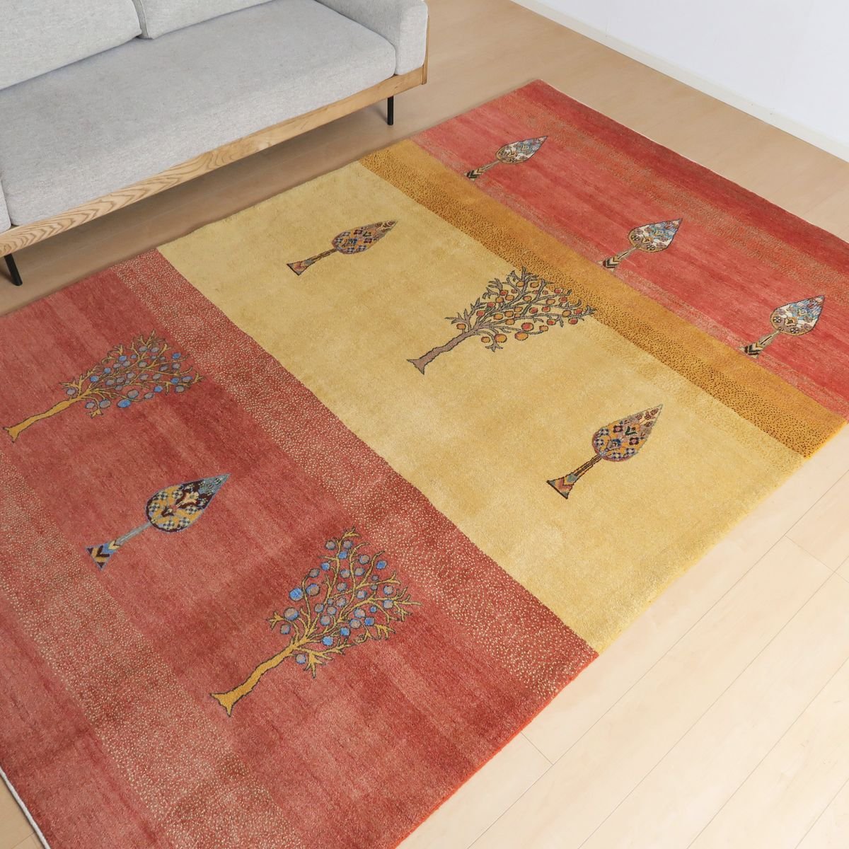 ペルシャ カシュクリギャッベラグ 美しい絨毯 プレミアムギャッベ