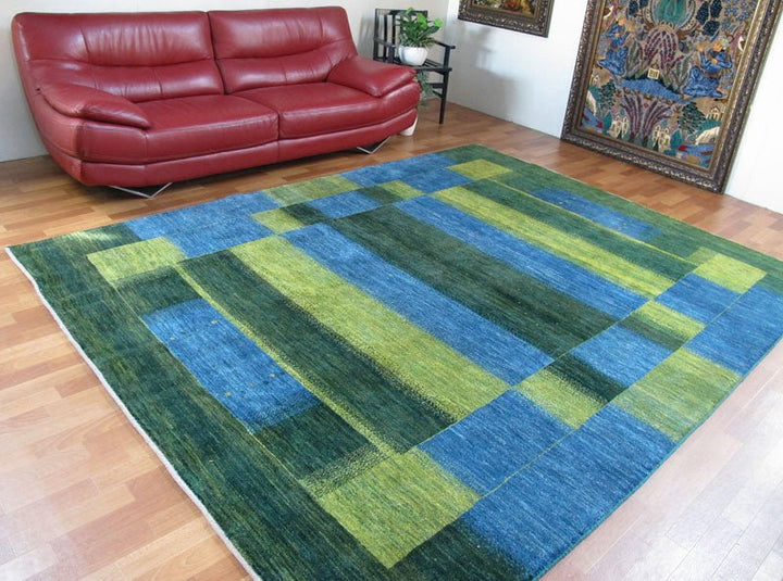 【セミオーダー受付中】  サイズ変更OK　カラー変更OK イラン　シラーズ産　ギャッベ 　（hx-19993）