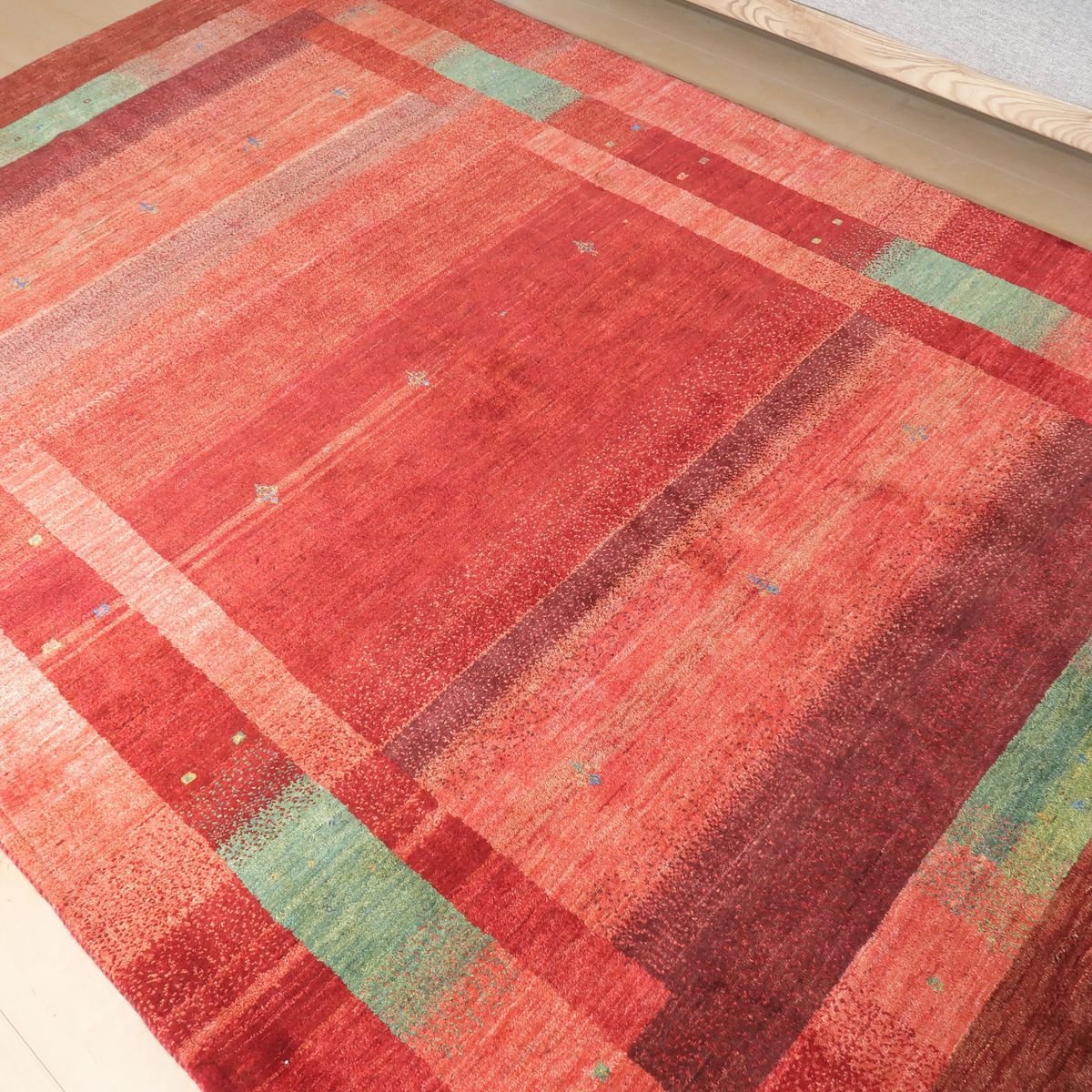 プレミアムギャッベ,ルリバフ,292×202cm｜高級ペルシャ手織りラグ