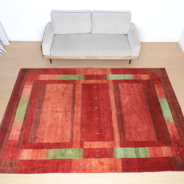 【セミオーダー受付中】  サイズ変更OK　カラー変更OK イラン　シラーズ産　ギャッベ 　（hx-31999）