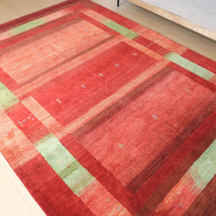 【セミオーダー受付中】  サイズ変更OK　カラー変更OK イラン　シラーズ産　ギャッベ 　（hx-31999）