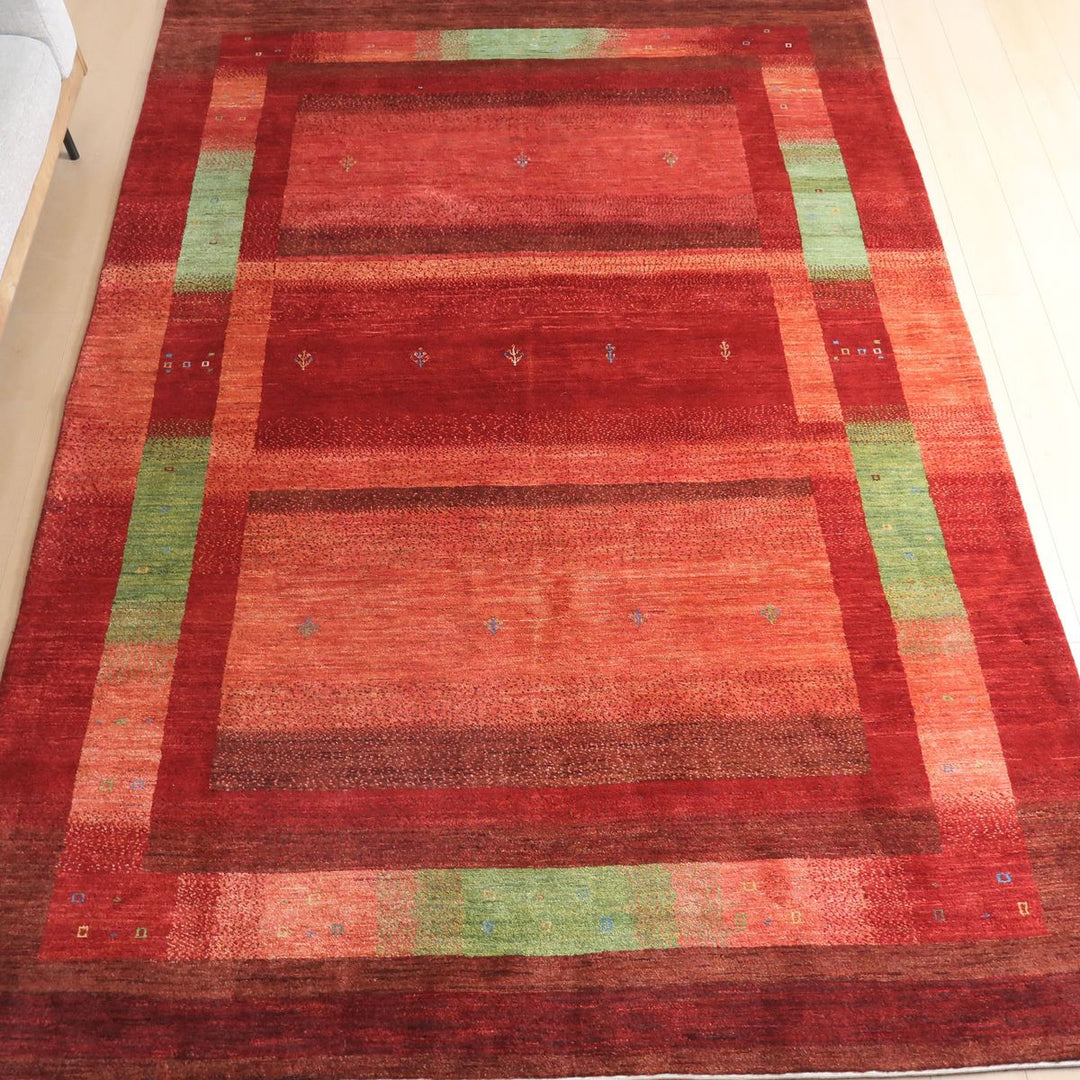 【セミオーダー受付中】  サイズ変更OK　カラー変更OK イラン　シラーズ産　ギャッベ 　（hx-31999）