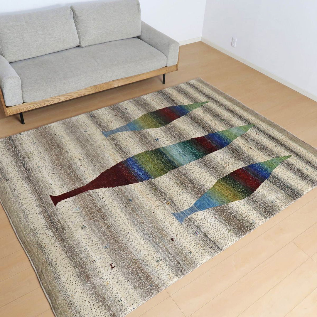 【オーダーメイド受付中】イラン　シラーズ産　ギャッベ 　（hx-6928）