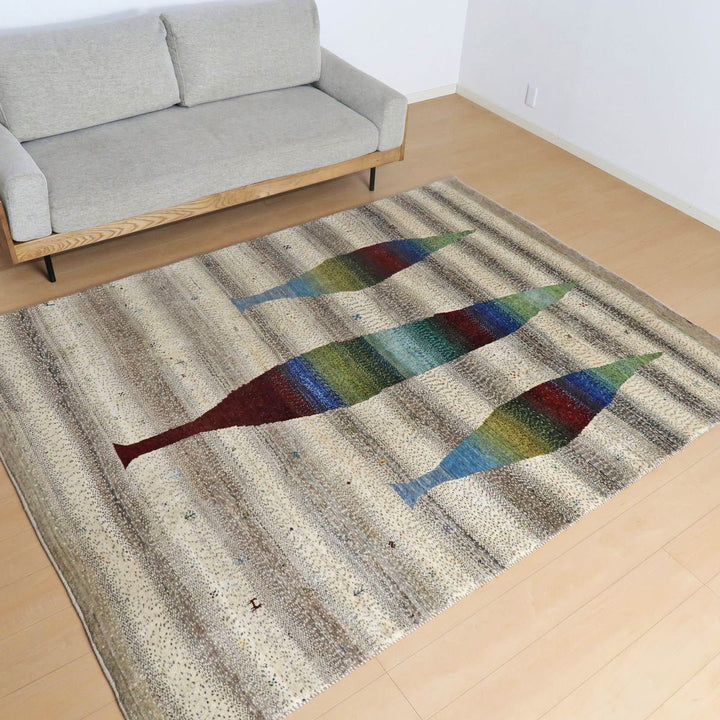 【オーダーメイド受付中】イラン　シラーズ産　ギャッベ 　（hx-6928）