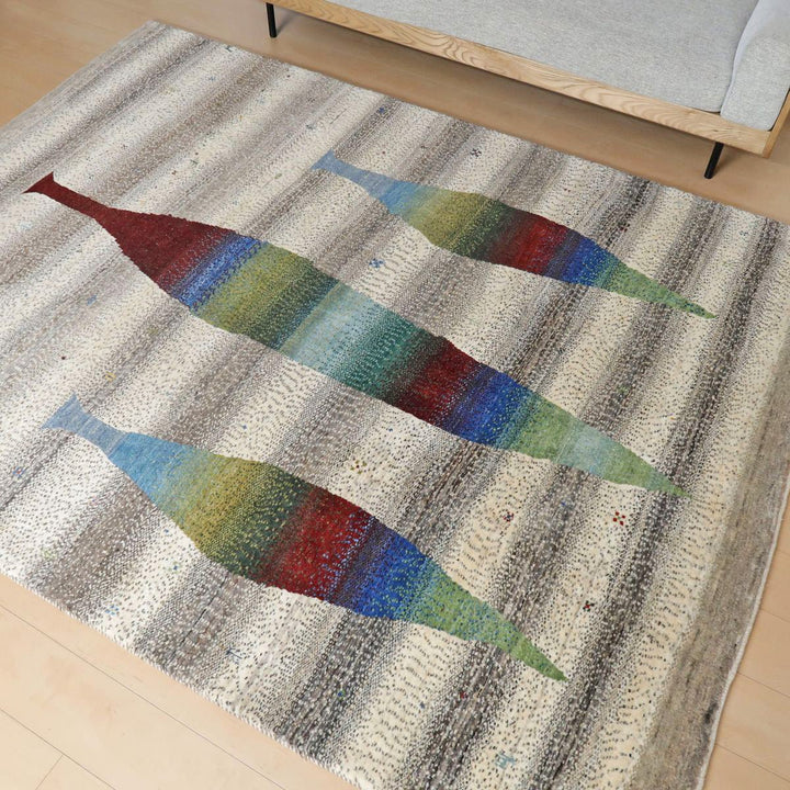 【オーダーメイド受付中】イラン　シラーズ産　ギャッベ 　（hx-6928）