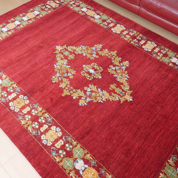 【セミオーダー受付中】  サイズ変更OK　カラー変更OK イラン　シラーズ産　ギャッベ 　（hx-69396）