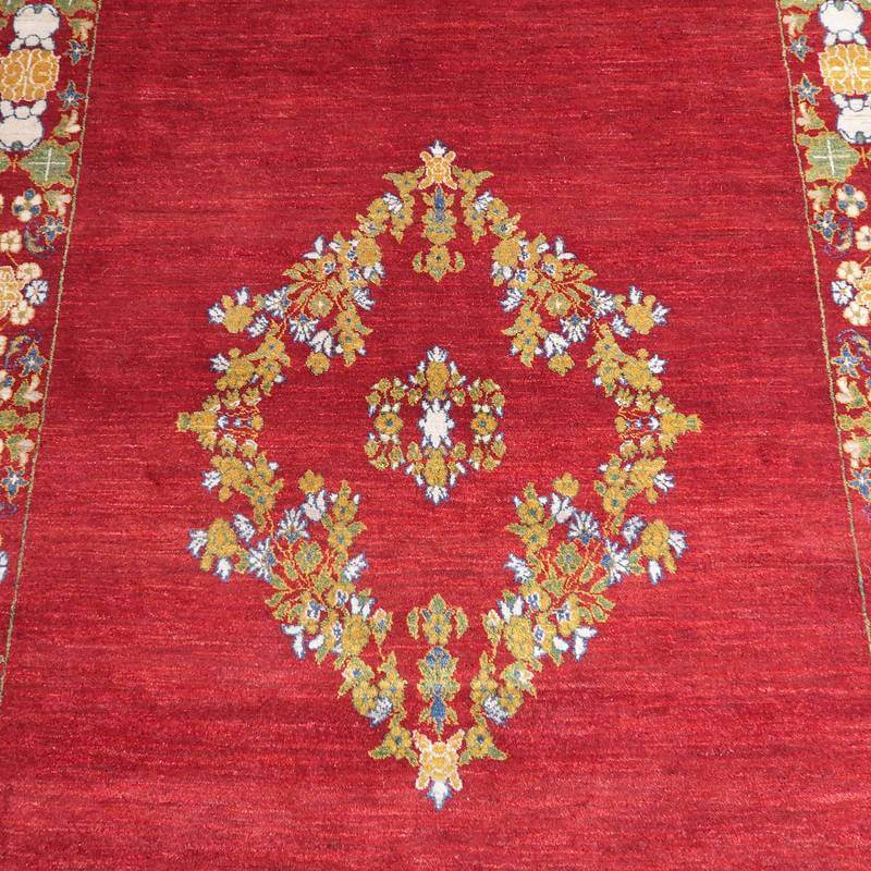 【セミオーダー受付中】  サイズ変更OK　カラー変更OK イラン　シラーズ産　ギャッベ 　（hx-69396）