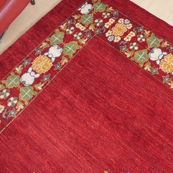 【セミオーダー受付中】  サイズ変更OK　カラー変更OK イラン　シラーズ産　ギャッベ 　（hx-69396）