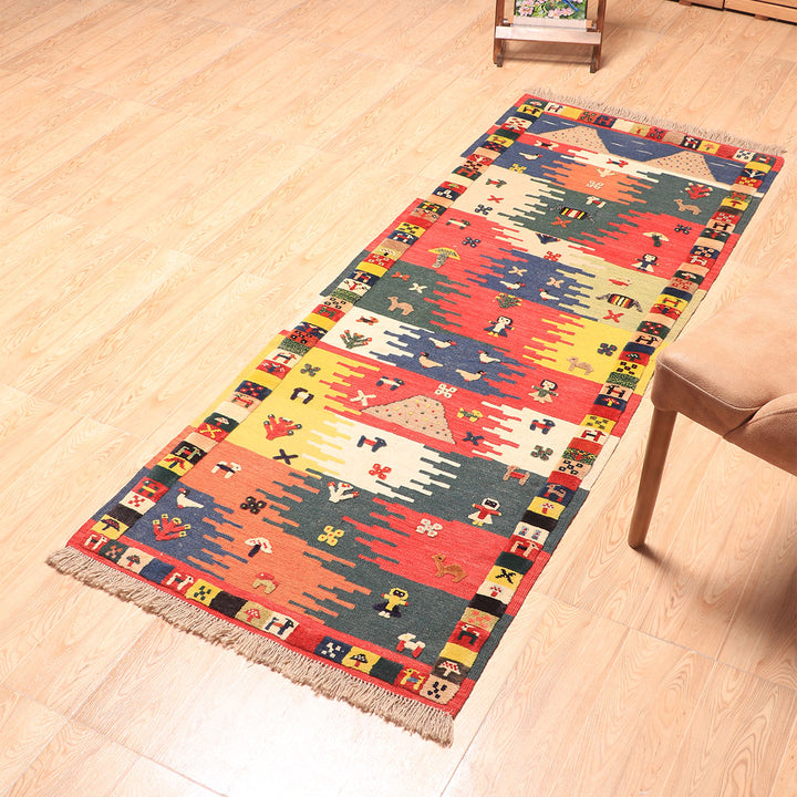 キリム・シラーズ 113×59cm（KL-70003）