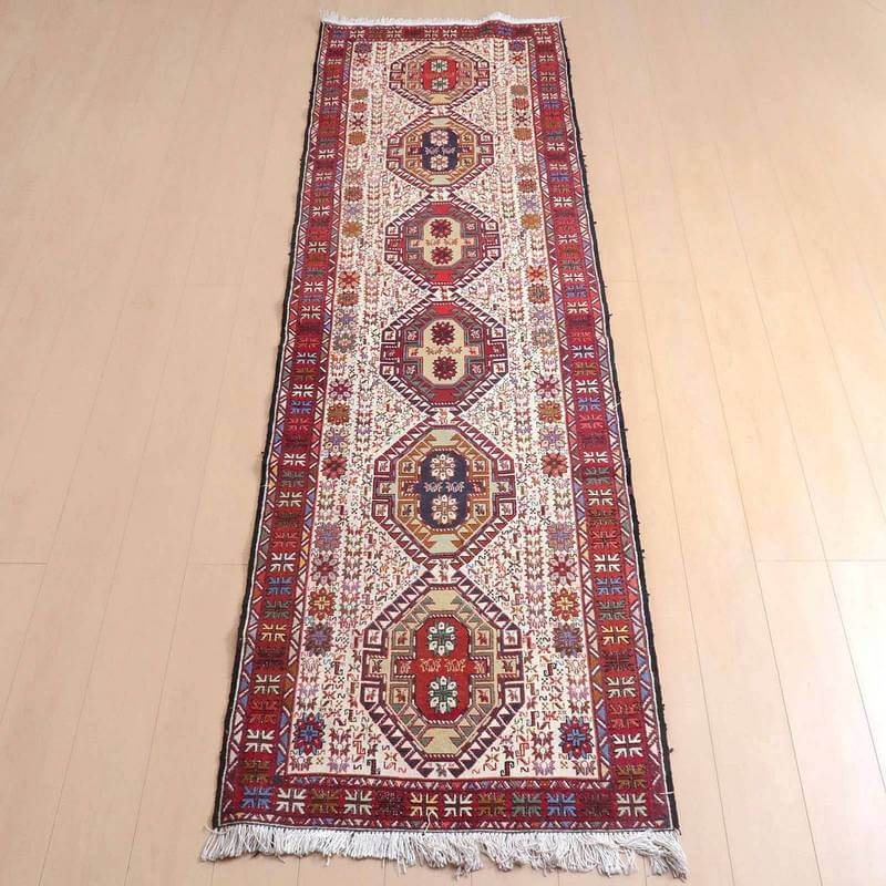 キリム・アゼルバイジャン 298×84cm（KR-521） キリム／アゼルバイジャン | 中東雑貨のセレクトショップ CHAKA
