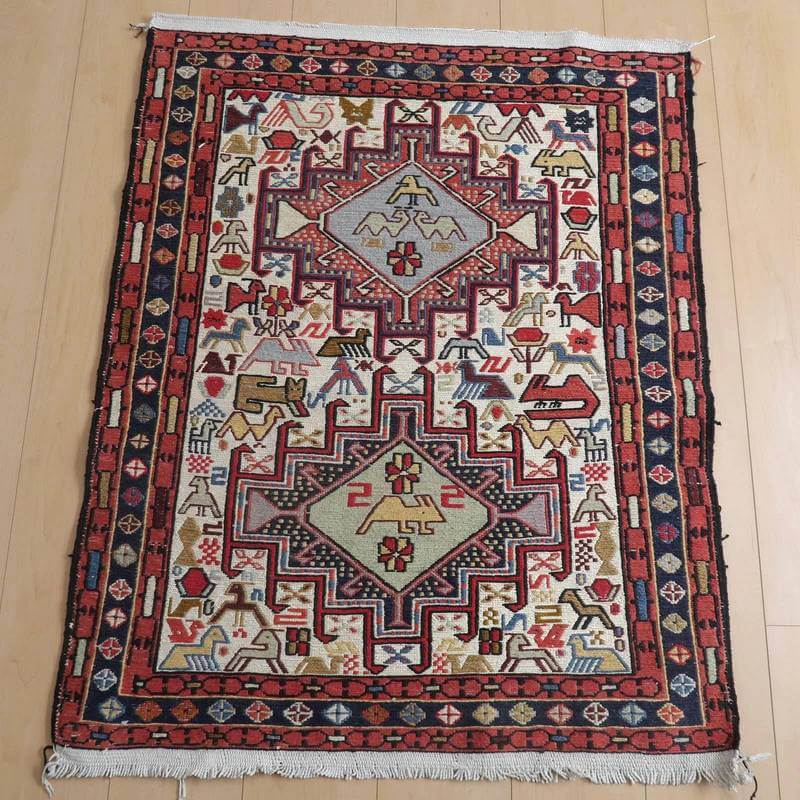 アイスキリム キリム・アゼルバイジャン 96×78cm（KSS-482） – ギャッベ＆ペルシャ