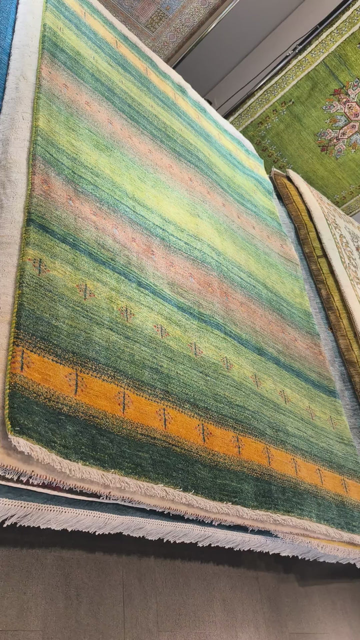 プレミアムギャッベ／カシュクリ　225×157cm（HL-26476）