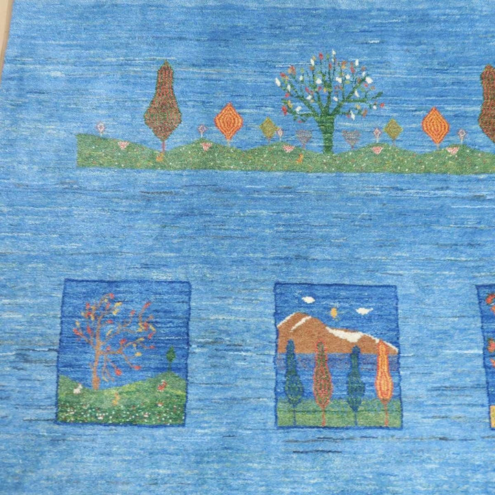 プレミアムギャッベ／ルリバフ 241×162cm（HL-17334)