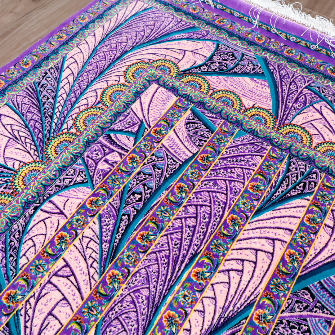 LUMINA モダールアートコレクション｜パープルフローデザイン｜229×146cm（S-13273）