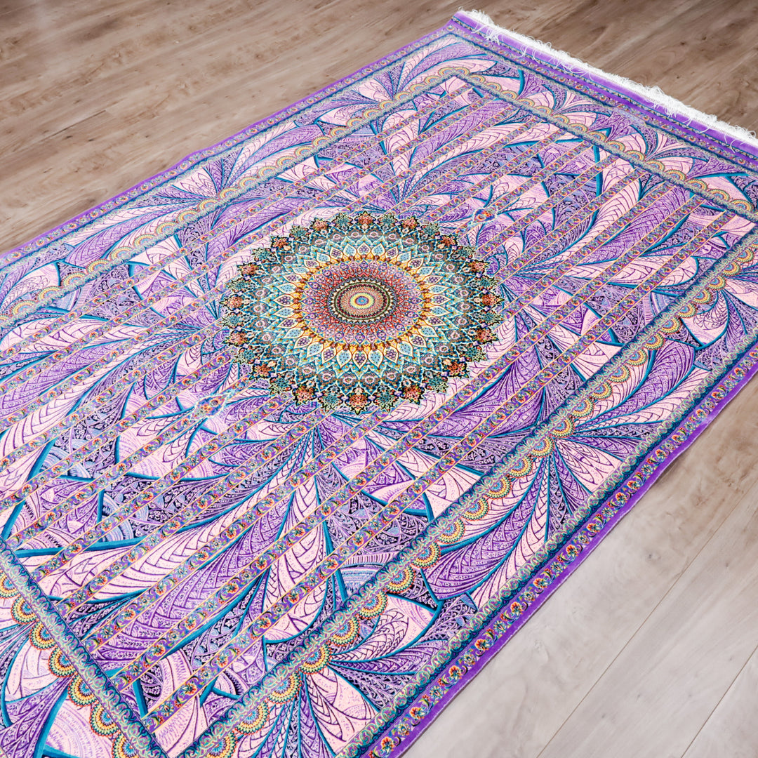 LUMINA モダールアートコレクション｜パープルフローデザイン｜229×146cm（S-13273）