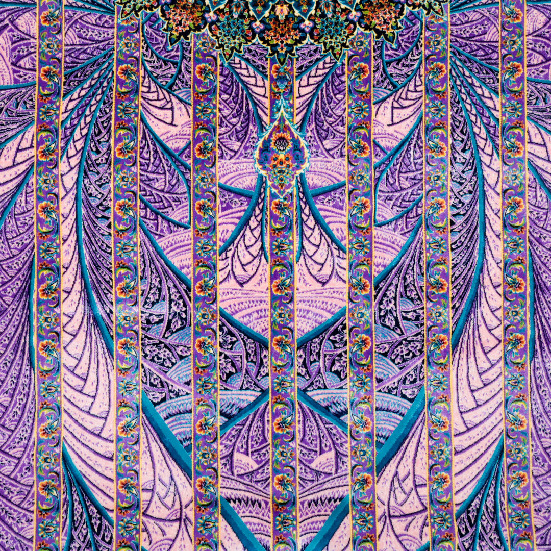 LUMINA モダールアートコレクション｜パープルフローデザイン｜229×146cm（S-13273）