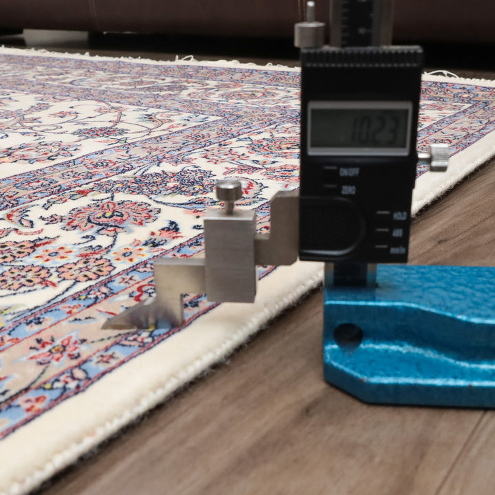 イラン製 ペルシャデザイン カーペット｜花唐草文様 機械織り 高密度 200×150cm（S-13274）