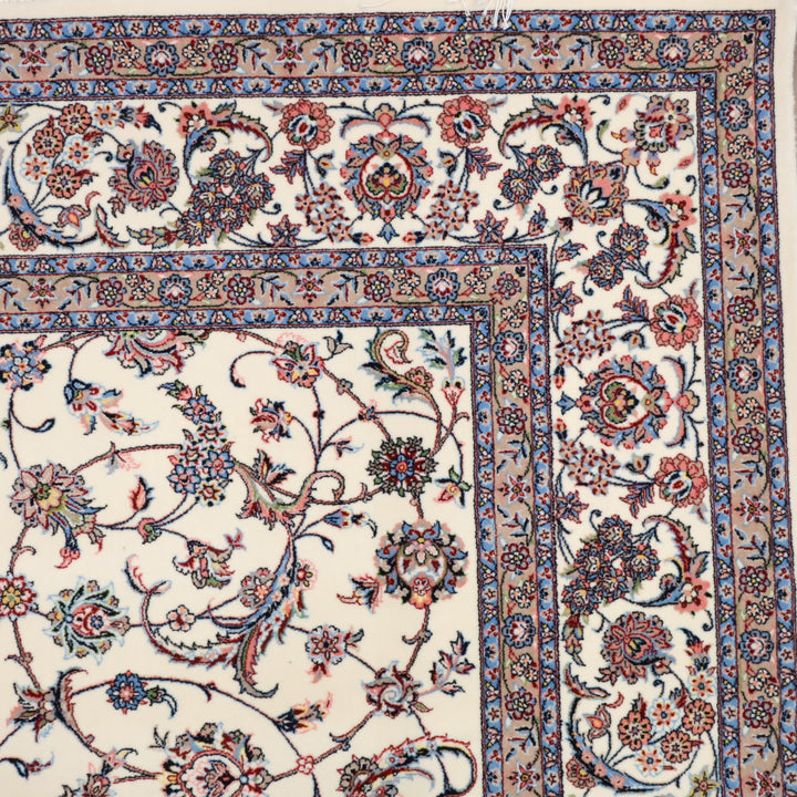 イラン製 ペルシャデザイン カーペット｜花唐草文様 機械織り 高密度 200×150cm（S-13274）