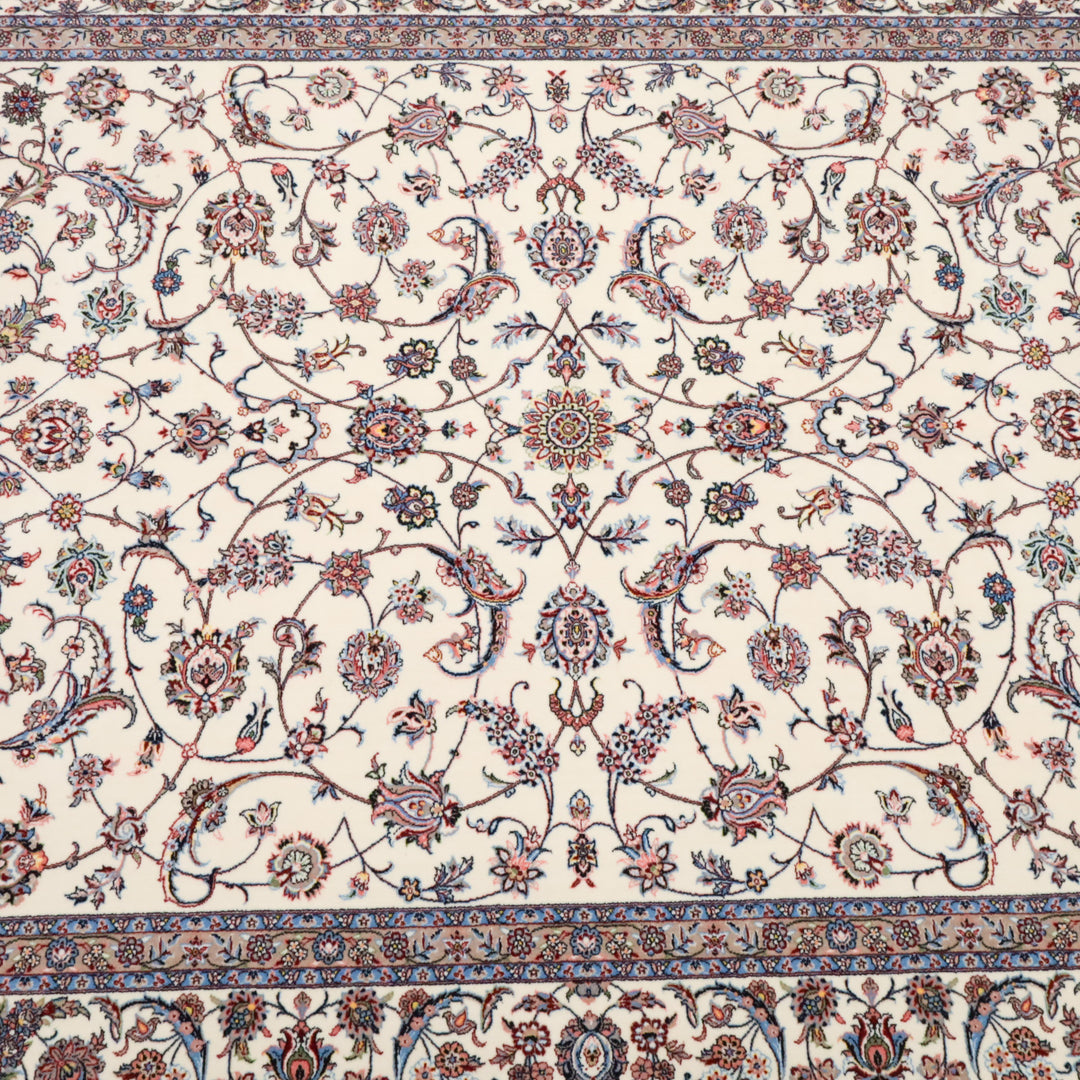 イラン製 ペルシャデザイン カーペット｜花唐草文様 機械織り 高密度 200×150cm（S-13274）