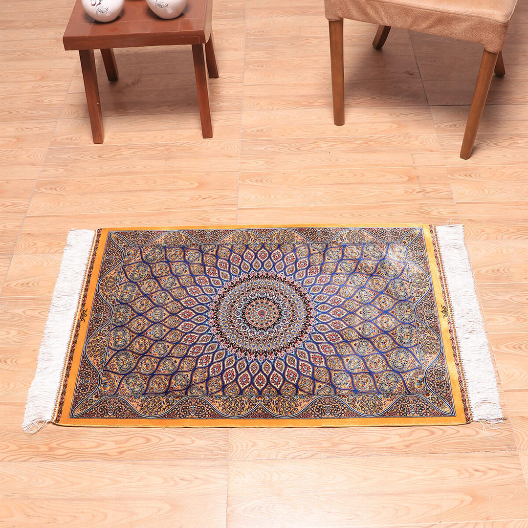ラティーフカーペット（モダール）LATIF　90×60cm（S-70165）