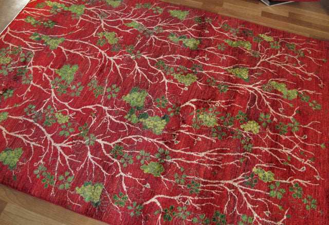 ゾランヴァリ,ギャッベ,ルリバフ,230×162cm｜ペルシャ手織りラグ,赤