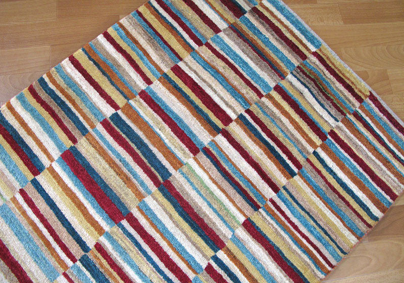 ギャッベ,ラグ,119×80cm,アマレ,ゾランヴァリ,手織り,ビビッド