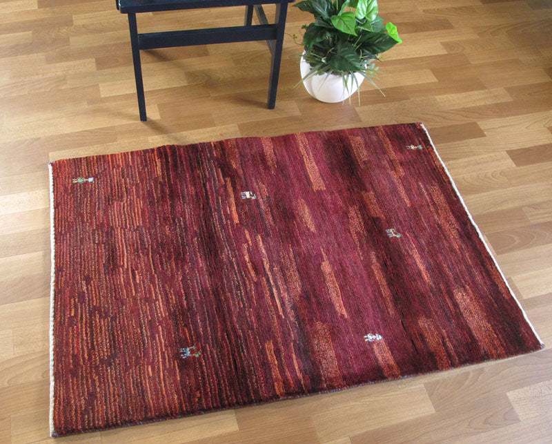 79×52cm 家具・インテリア 130×80cm ペルシャ絨毯 手織り ギャッベ