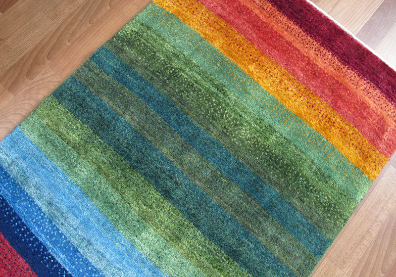 ギャッベ,ラグ,アマレ,115×77cm,ゾランヴァリ,手織り,ウール絨毯
