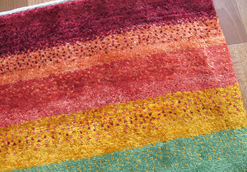 ギャッベ,ラグ,アマレ,115×77cm,ゾランヴァリ,手織り,ウール絨毯