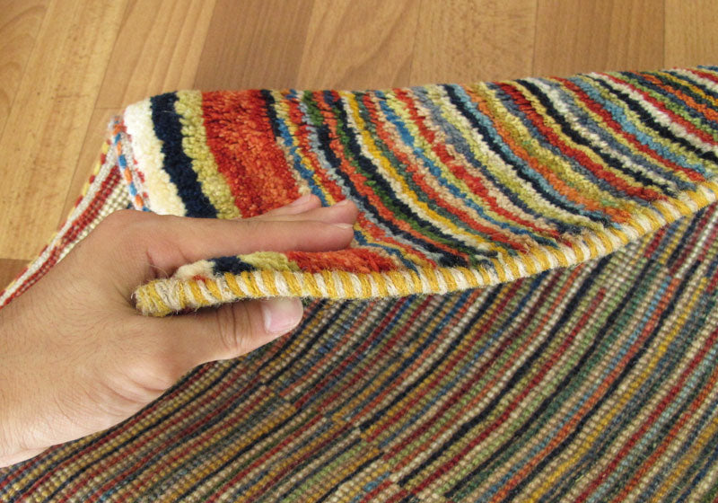 ゾランヴァリ,ギャッベ,アマレ,90×60cm｜手織りウールミニラグ
