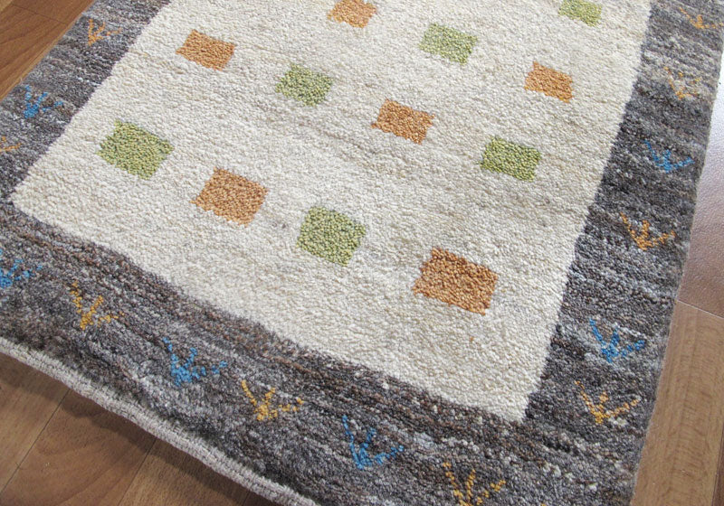 ギャッベ　ゾランヴァリ ゾランヴァリ,ギャッベ,84×58cm｜手織りウールミニラグ