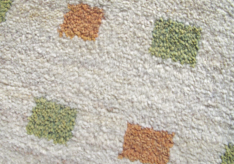 ゾランヴァリ,ギャッベ,84×58cm｜手織りウールミニラグ・アイボリー