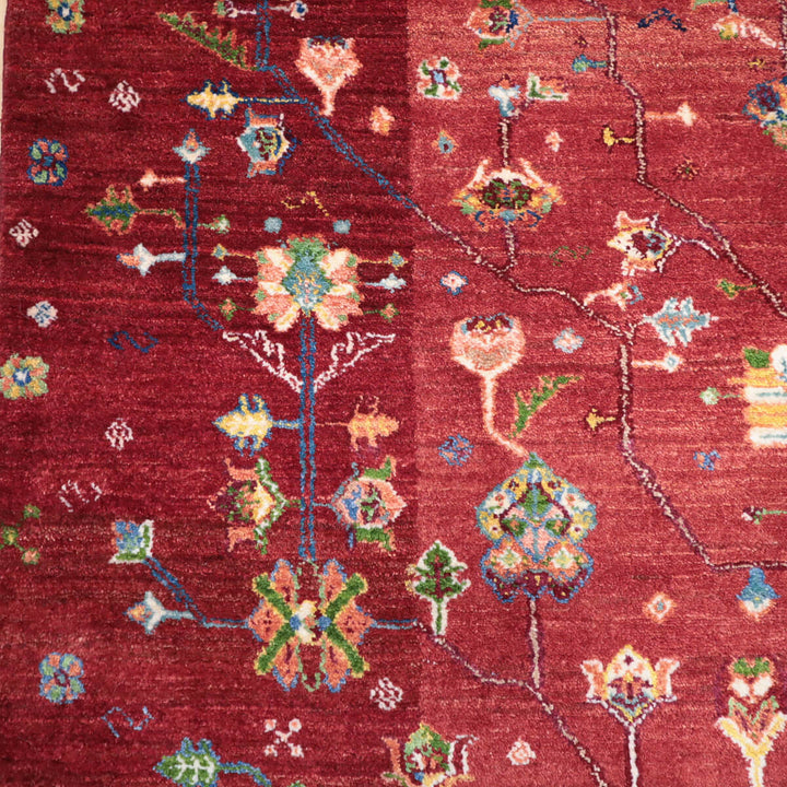 ゾランヴァリ・ギャッベ／ルリバフ 286×218cm（ZX-1422）細かな柄の拡大写真