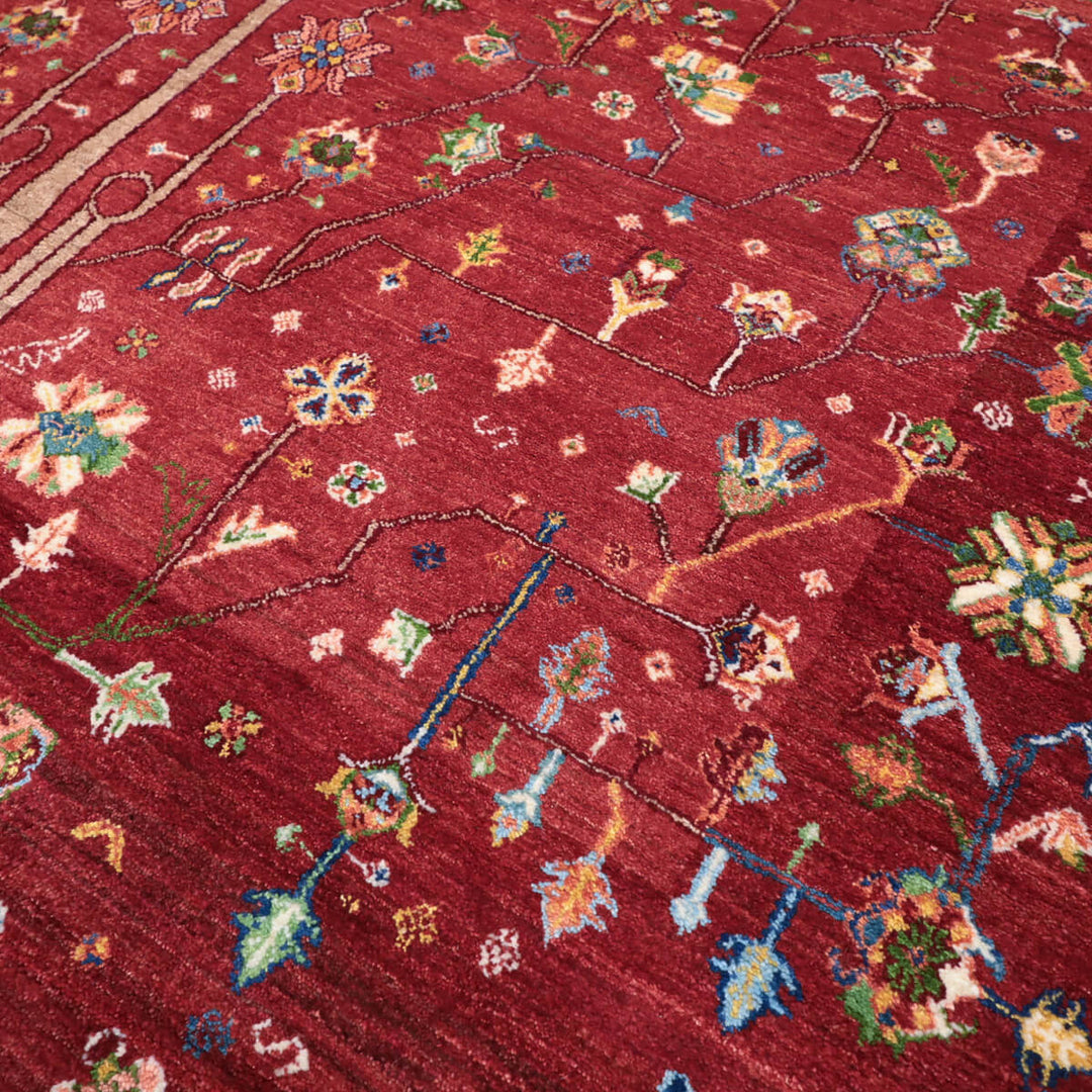 ゾランヴァリ・ギャッベ／ルリバフ 286×218cm（ZX-1422）アートギャッベ特大サイズ