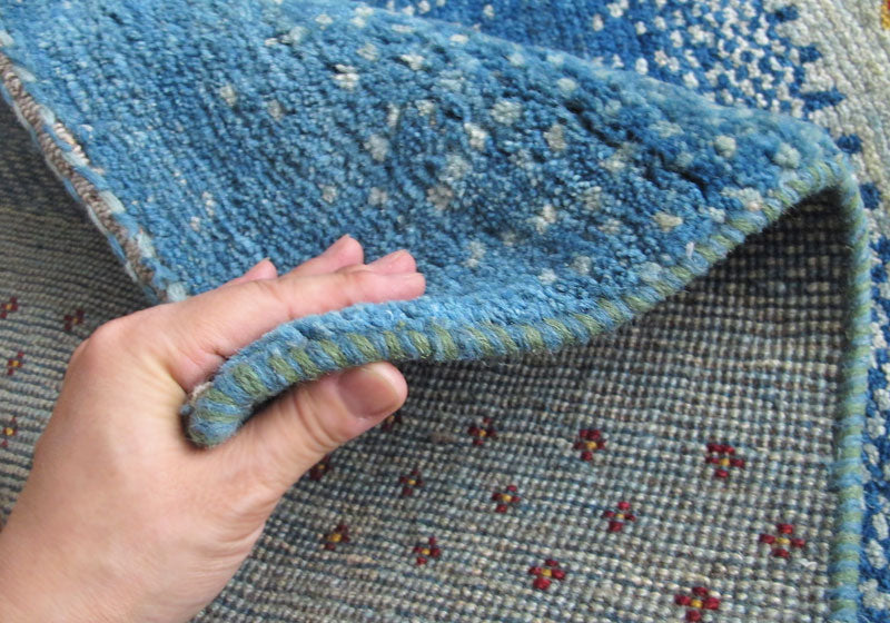 【セミオーダー受付中】  サイズ変更OK　カラー変更OK イラン　シラーズ産　ギャッベ 　（zx-1507）