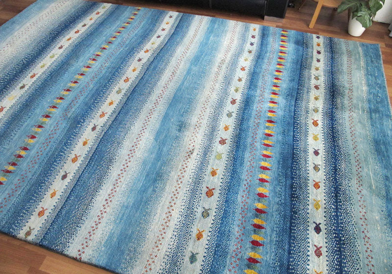 【セミオーダー受付中】  サイズ変更OK　カラー変更OK イラン　シラーズ産　ギャッベ 　（zx-1507）