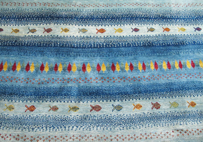 【セミオーダー受付中】  サイズ変更OK　カラー変更OK イラン　シラーズ産　ギャッベ 　（zx-1507）