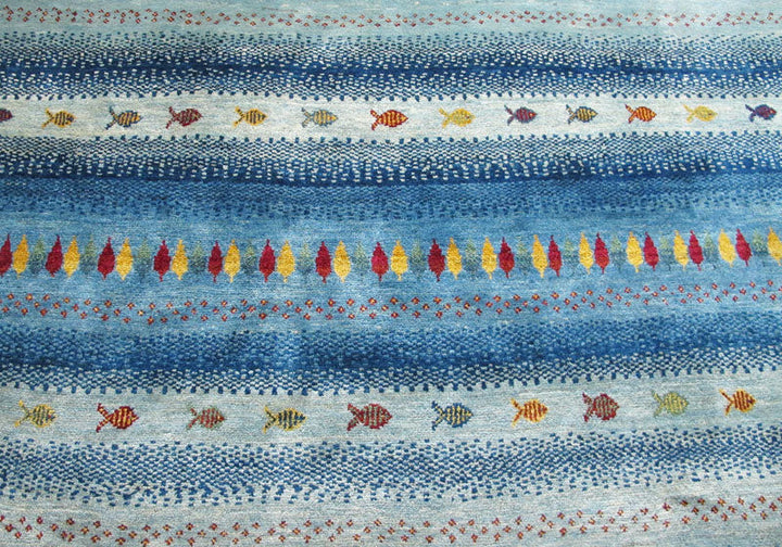 【セミオーダー受付中】  サイズ変更OK　カラー変更OK イラン　シラーズ産　ギャッベ 　（zx-1507）