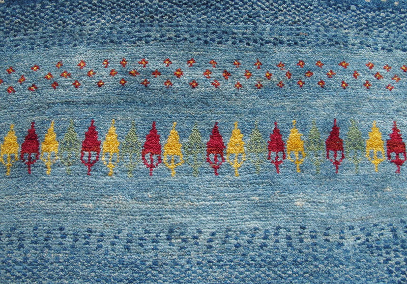 【セミオーダー受付中】  サイズ変更OK　カラー変更OK イラン　シラーズ産　ギャッベ 　（zx-1507）