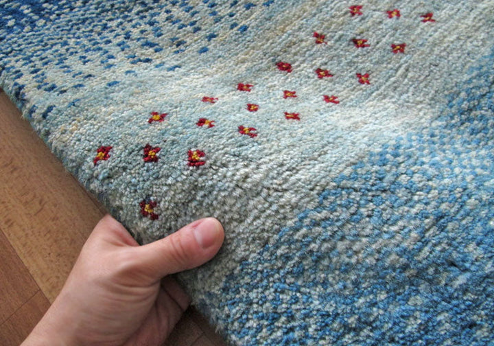 【セミオーダー受付中】  サイズ変更OK　カラー変更OK イラン　シラーズ産　ギャッベ 　（zx-1507）